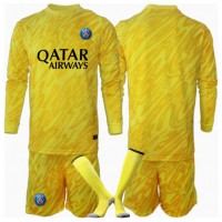Camiseta Paris Saint-Germain Portero Tercera Equipación Replica 2024-25 para niños mangas largas (+ Pantalones cortos)